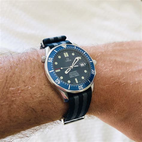 omega seamaster james bond nato strap|replacement nato strap.